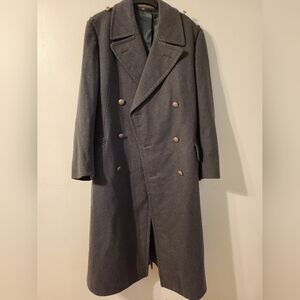 Classic Double-Breasted Gray Trench Coat  .....horstbrink coat Vintage